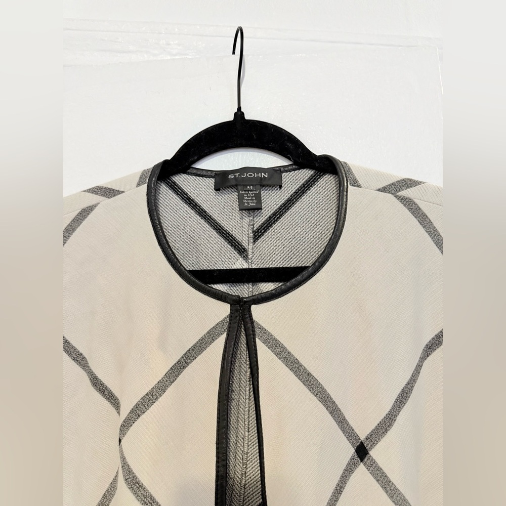 ST JOHNS leather trim poncho - Picture 2 of 4